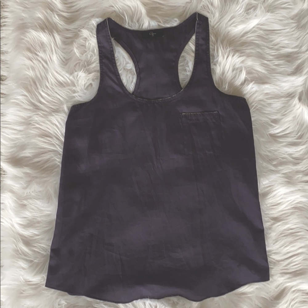 Aqua Brand Navy Racer Back Tank Top